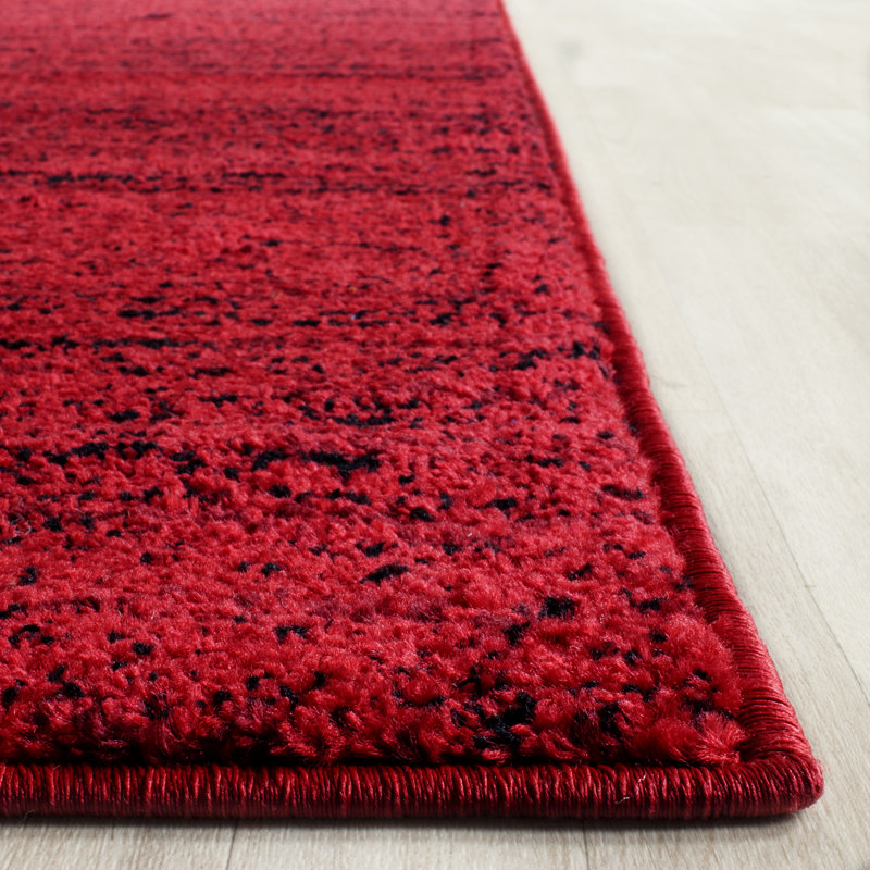 Wrought Studio Schacher Red/Black Area Rug & Reviews Wayfair